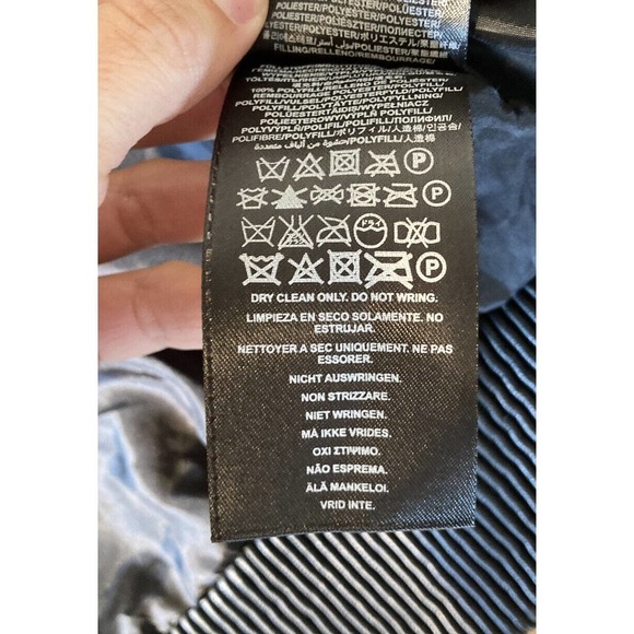 G by Guess Quilted Faux Leather Jacket Size Medium Men’s Black Full Zip - Picture 6 of 12